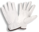 Cordova 8500 Premium Grain Goatskin Driver Gloves, Unlined, Shirred Elastic Back, Keystone Thumb, 12-Pack