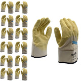 Cordova 5605 Ruffian Premium Rubber Dipped Gloves, Jersey Lined, Crinkle Finish, Safety Cuff, Large, 12-Pack