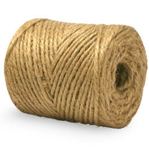 Jute Twine Tube - 3-Ply, Natural (Pack of 12 Tubes) - StaplermaniaStore