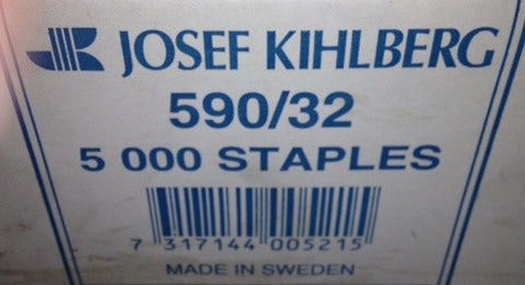 Josef Kihlberg JK JK590-32 1 1⁄4" Wide Crown Staples 5,000 - StaplermaniaStore